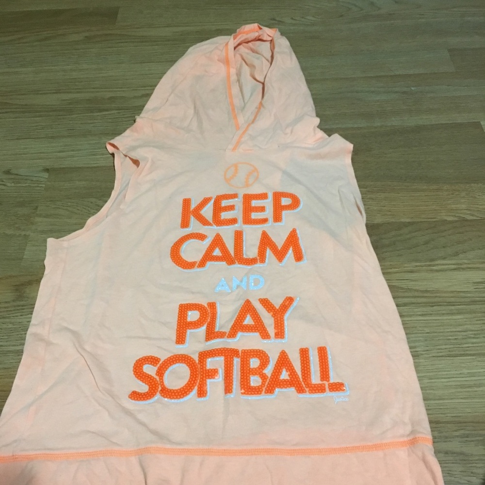 Softball Tank Top with Hood